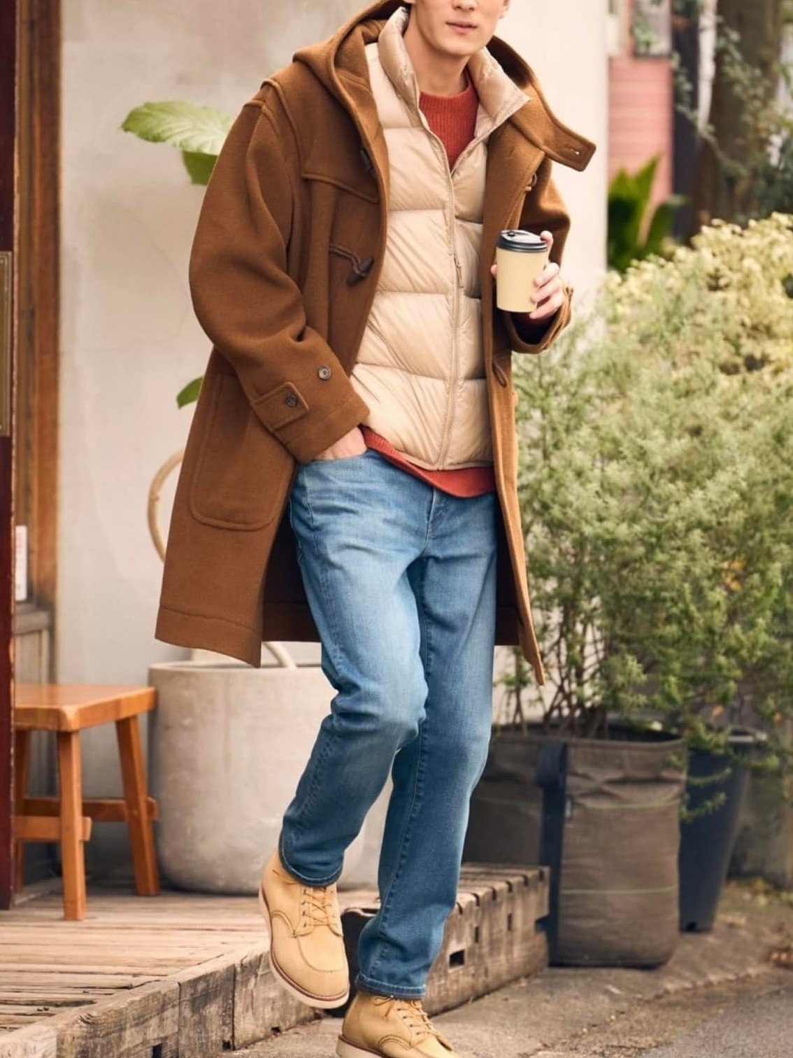 Uniqlo Duffle Coat Wool Lock Lock ยาว