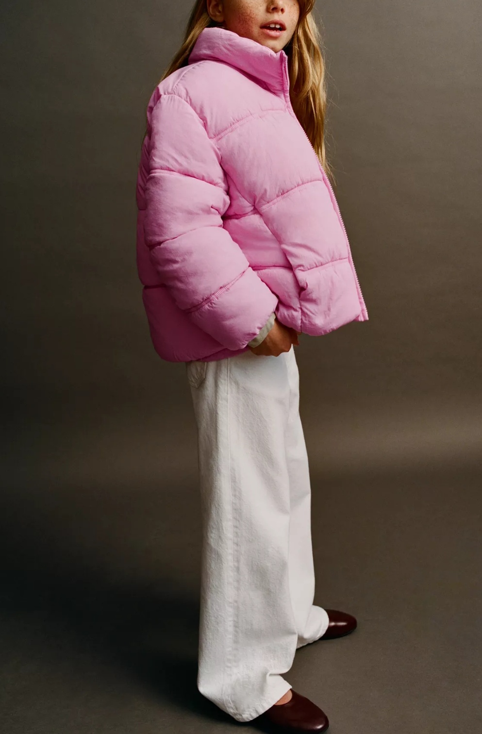 ZARA Kids puffer นวม คอตั้ง 156/42