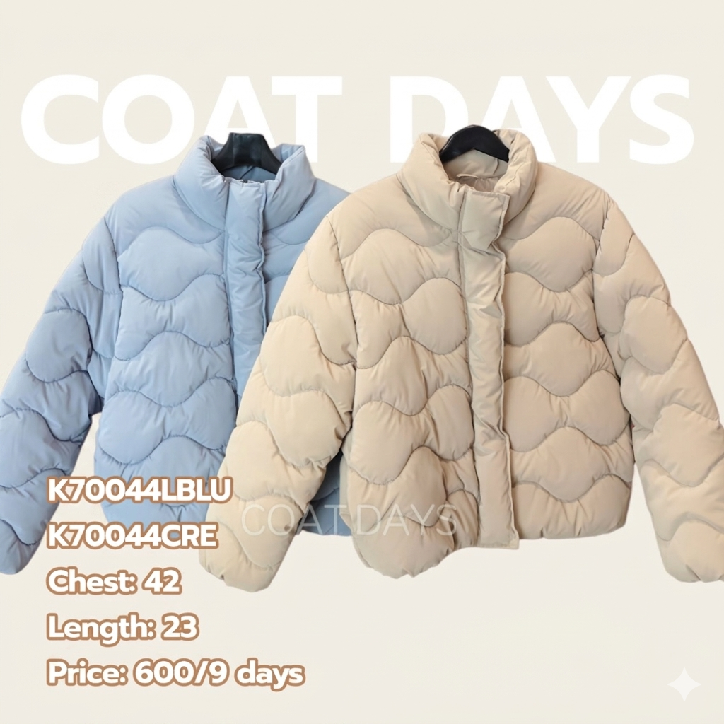 ZARA Kids Puffer Jacket คอตั้ง นวมริ้ว