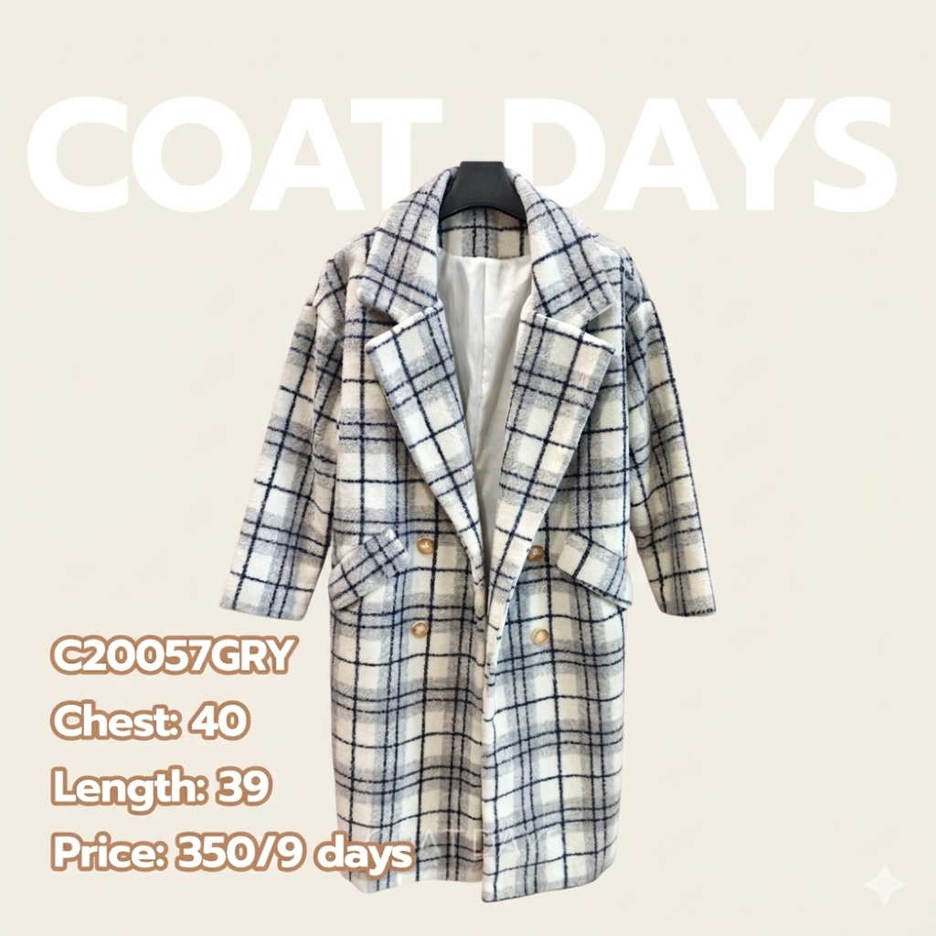 Long coat scott cawaii เทา