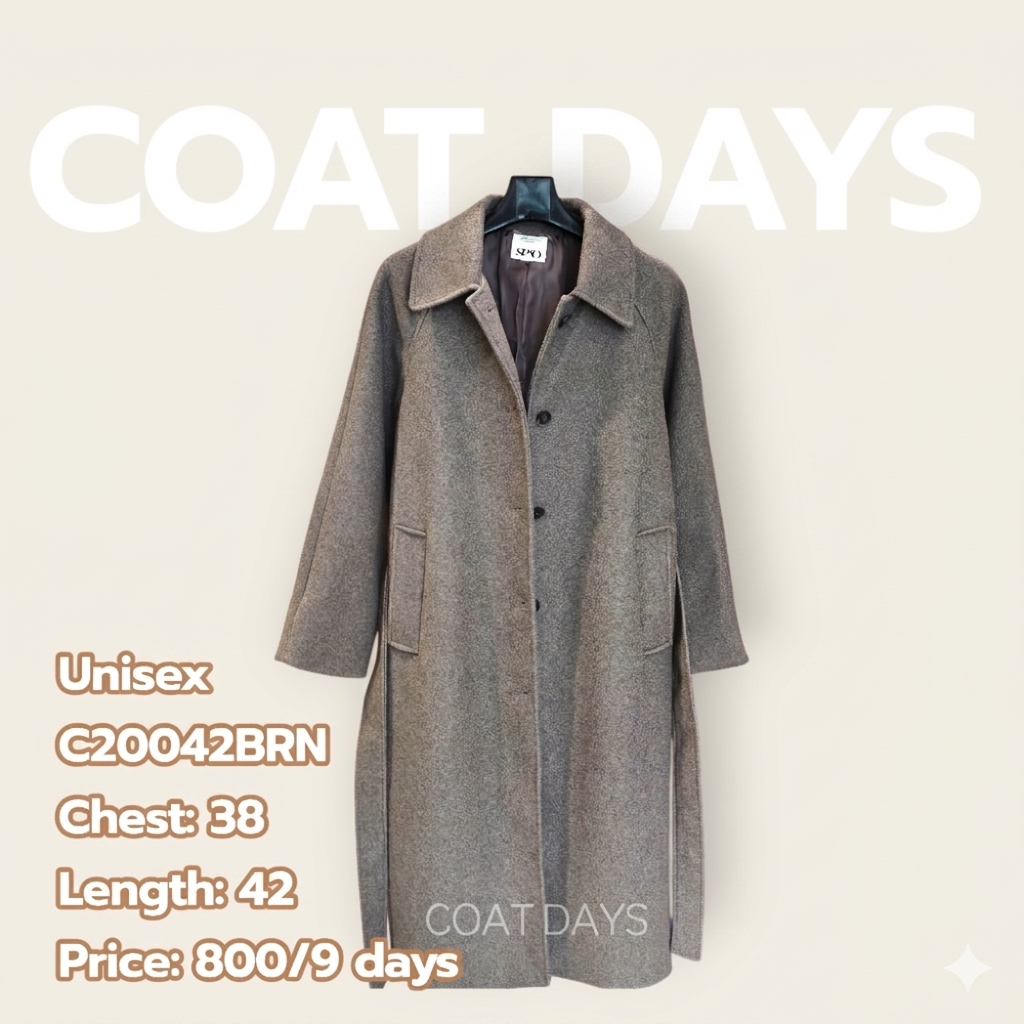 SPAO wool coat คอบัว คาดหลัง นต