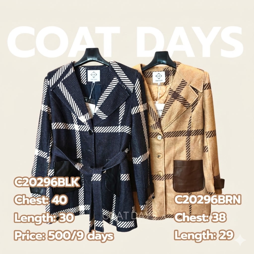 CoatOver trench กระเป๋าหนัง ลาย