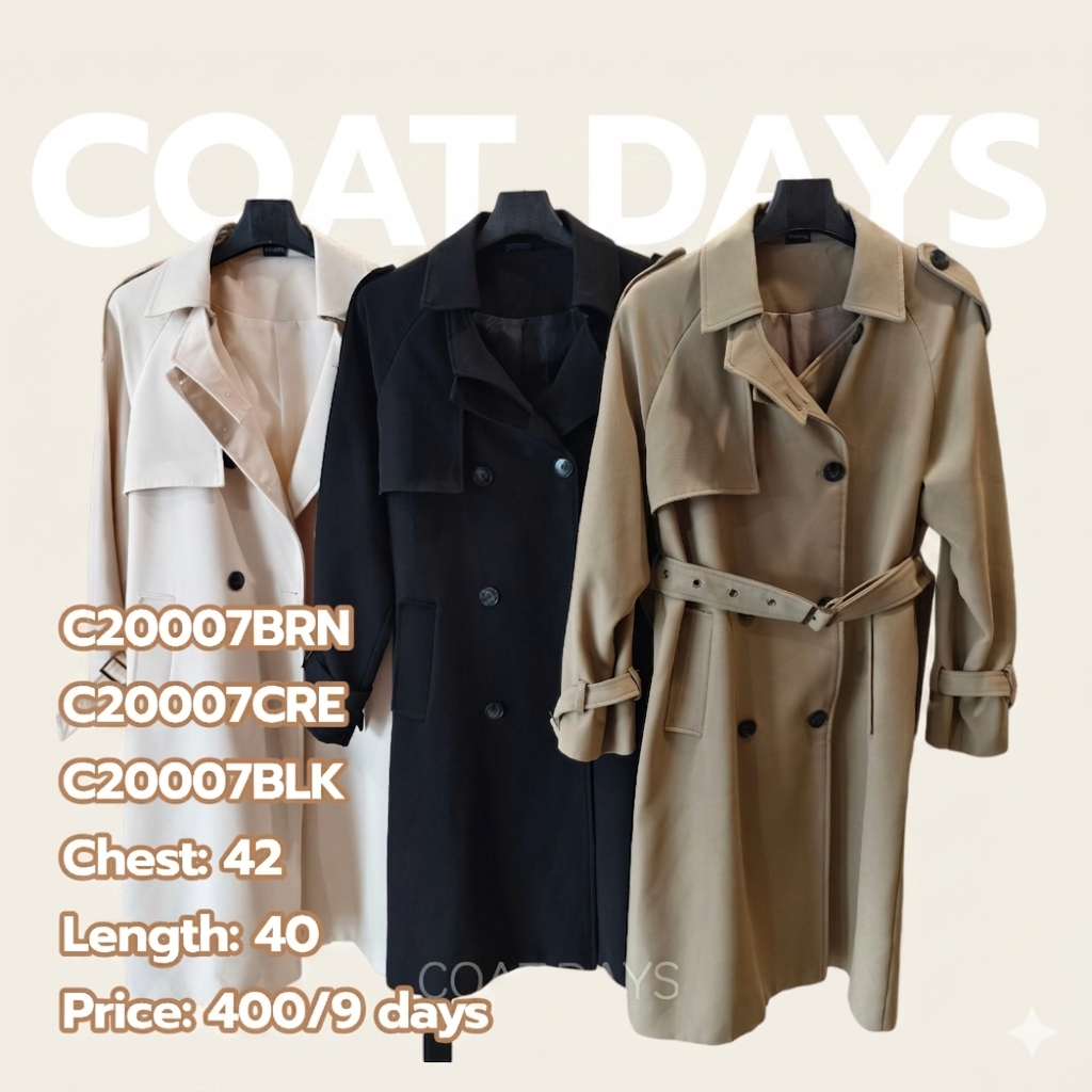 Malimays trench coat ยาว