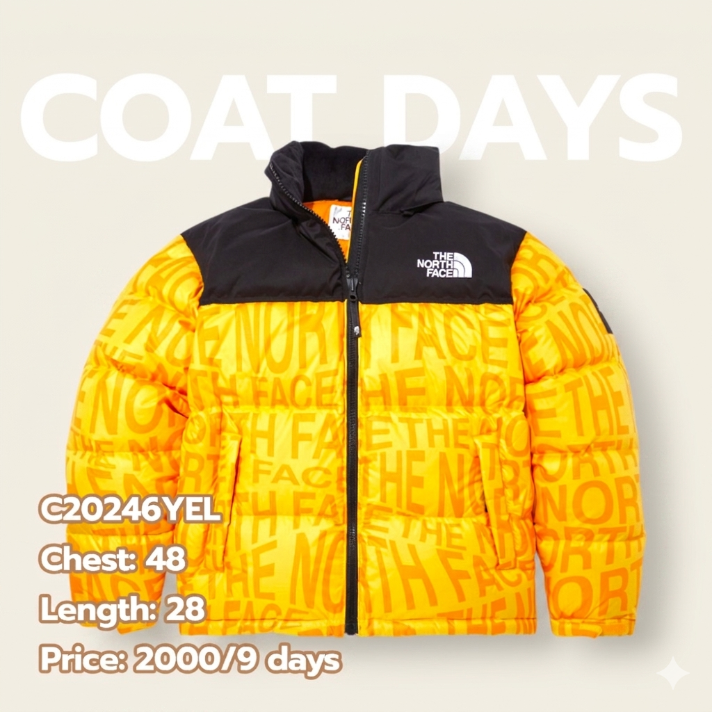 The North Face Down ลายตัวหนังสือ