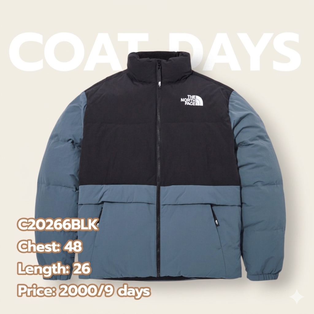 The North Face ผ้าเรียบ กระเป๋าเฉียง ดำ น้ำเงิน 2Tone