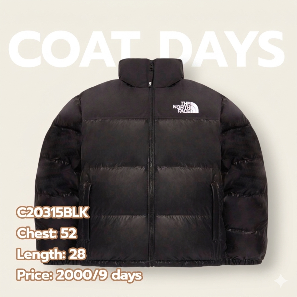 The North Face Onball jacket 2 ผ้า ดำเงา